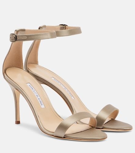 Sandales Chaos en satin - Manolo Blahnik - Modalova