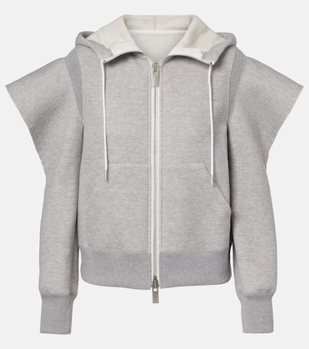 Sweat à capuche en coton mélangé - Sacai - Modalova