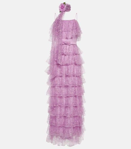 Robe longue en tulle à fleurs - Rodarte - Modalova