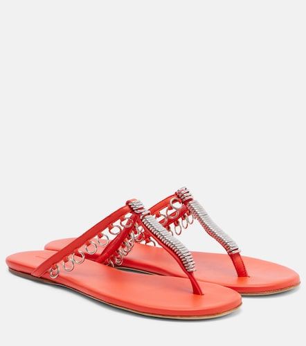 Mules Pierced en cuir à ornements - Christopher Esber - Modalova