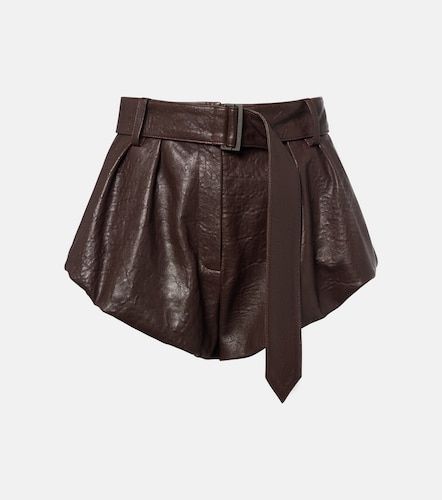 Short en cuir à ceinture - Magda Butrym - Modalova