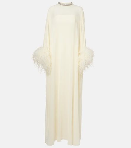 Robe longue en soie à plumes - Roland Mouret - Modalova