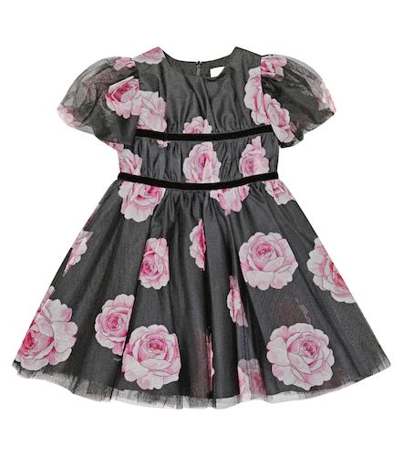 Monnalisa Robe en tulle à fleurs - Monnalisa - Modalova
