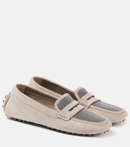 Mocassins en daim - Brunello Cucinelli - Modalova