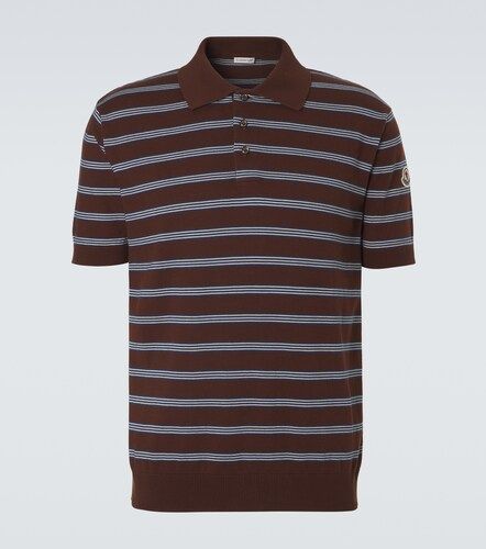 Moncler Polo rayé en coton - Moncler - Modalova