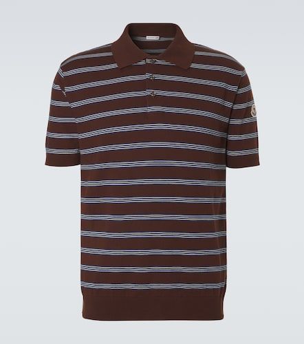 Moncler Polo rayé en coton - Moncler - Modalova