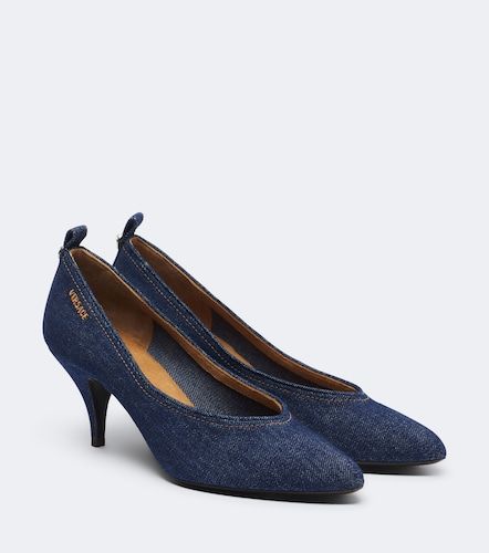 Versace Escarpins Tina en denim - Versace - Modalova