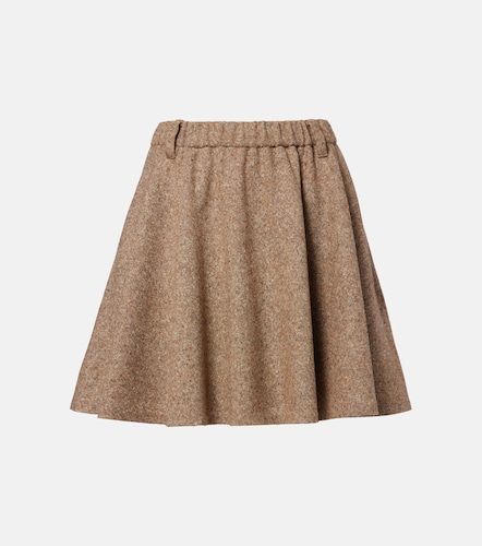 Mini-jupe Monili en laine mélangée - Brunello Cucinelli - Modalova