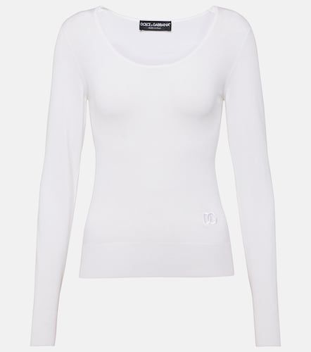 Pull en soie mélangée - Dolce&Gabbana - Modalova
