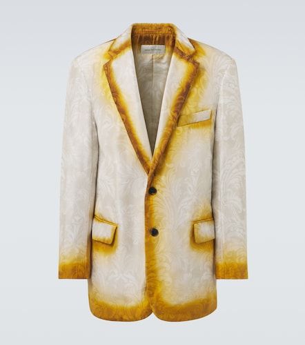 Blazer en soie jacquard - Dries Van Noten - Modalova
