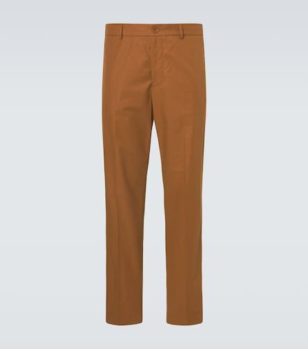 Pantalon droit en coton mélangé - Moncler - Modalova