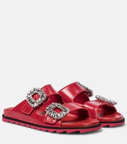 Mules Slidy Viv' Strass en cuir - Roger Vivier - Modalova
