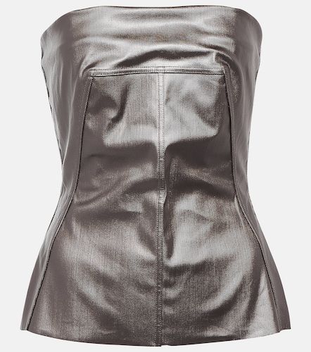 Bustier Lido en denim enduit - Rick Owens - Modalova