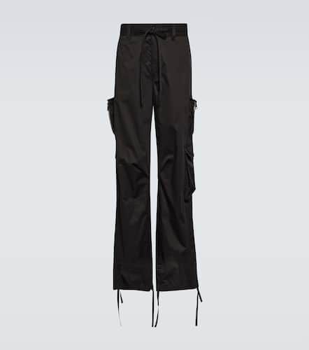 Pantalon droit à taille haute en coton - Dolce&Gabbana - Modalova