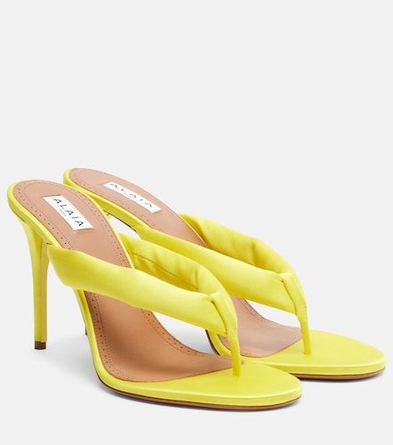 Alaïa Mules rembourrées en satin - Alaia - Modalova