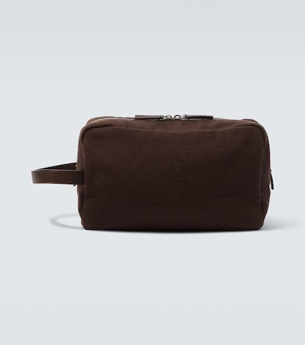 Pochette Astra en toile à finitions en cuir - The Row - Modalova