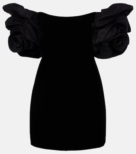 Robe à encolure bardot en velours - Carolina Herrera - Modalova