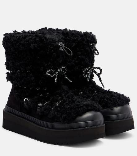 Bottines Mellow en shearling et daim - Tory Burch - Modalova