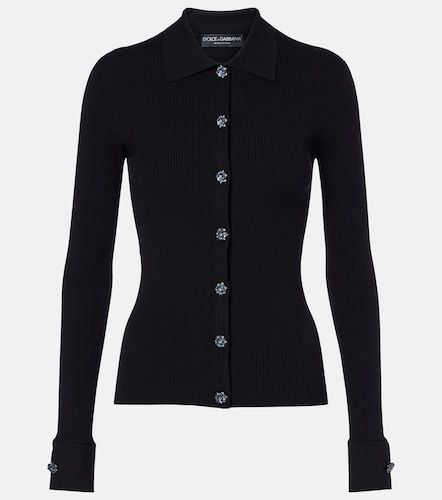 Cardigan en maille côtelée - Dolce&Gabbana - Modalova