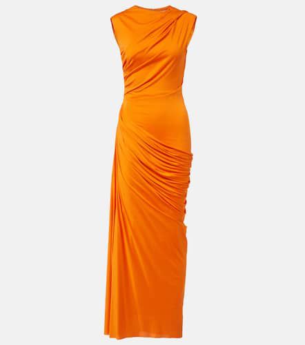 Robe longue en soie - Alexander McQueen - Modalova