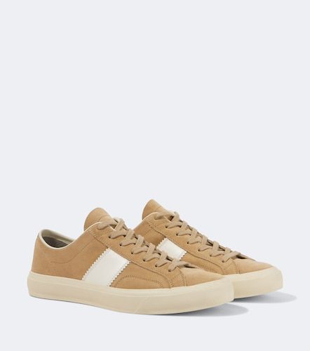 Baskets Cambridge en daim à finitions en cuir - Tom Ford - Modalova