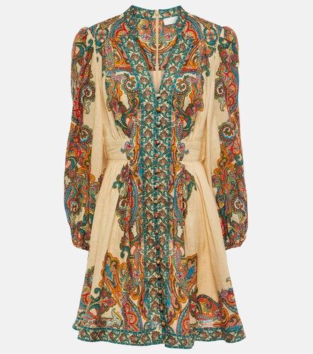 Zimmermann Robe Ottie Plunge en lin - Zimmermann - Modalova