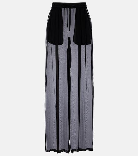Pantalon ample transparent en soie - Dolce&Gabbana - Modalova