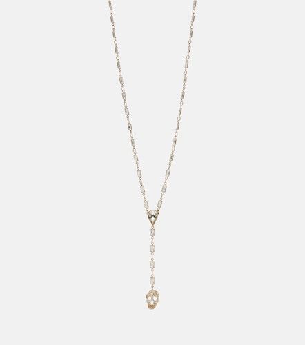 McQueen Collier Skull à cristaux - McQueen - Modalova