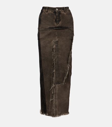 Jupe midi Sliced en coton mélangé - Rick Owens - Modalova