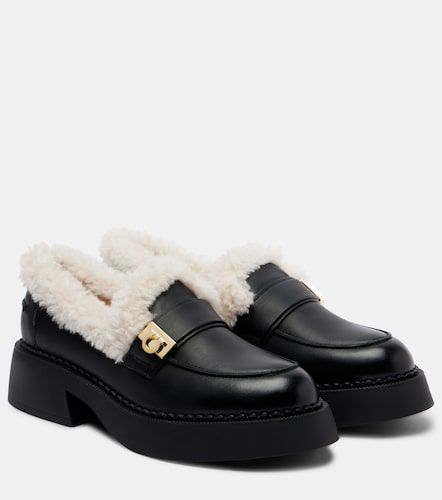 Mocassins Caminia en cuir et shearling - Ferragamo - Modalova