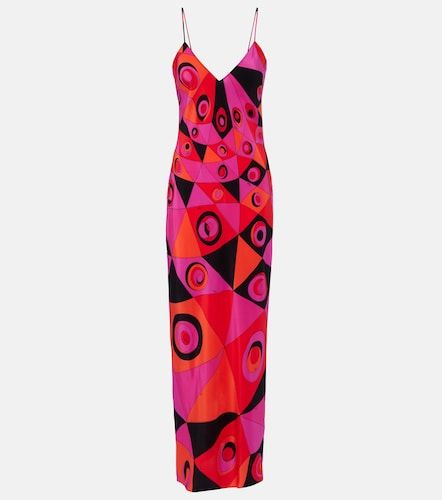 Pucci Robe longue Occhi en soie - Pucci - Modalova