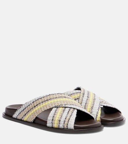 Missoni Mules en lamé à rayures - Missoni - Modalova