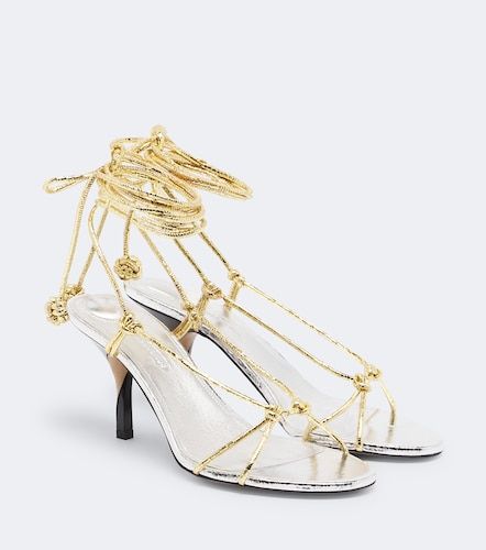 Sandales Tourni en cuir métallisé - Jacquemus - Modalova