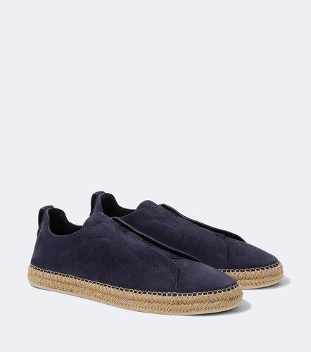 Espadrilles Triple Stitch en daim - Zegna - Modalova