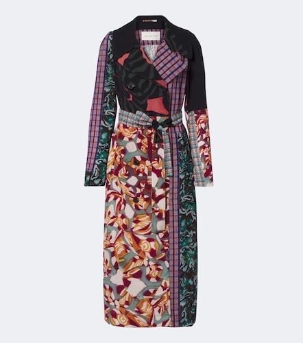 Manteau portefeuille à imprimé - Dries Van Noten - Modalova