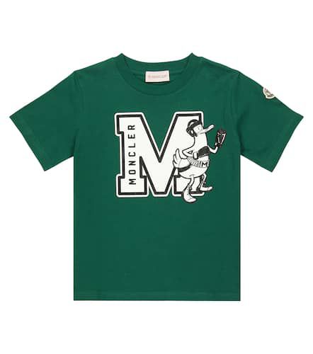 T-shirt imprimé en coton - Moncler Enfant - Modalova