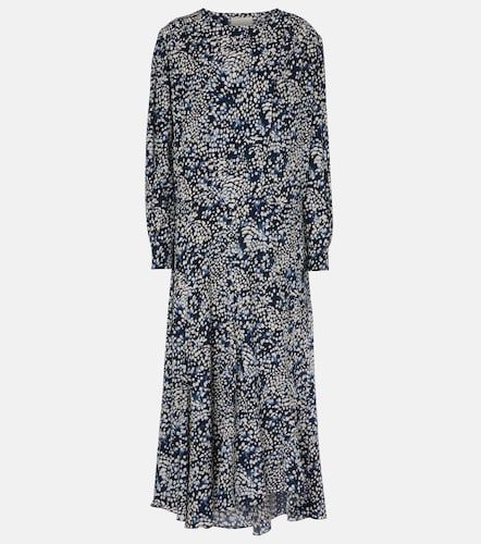 Robe longue Hanane en soie mélangée à imprimé - Isabel Marant - Modalova