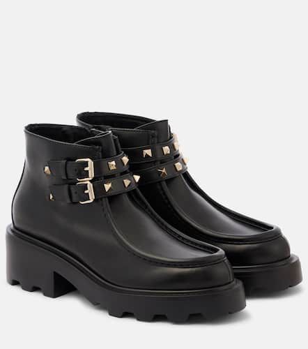 Bottines Rockstud en cuir - Valentino Garavani - Modalova