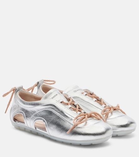 Baskets en cuir métallisé - Simone Rocha - Modalova