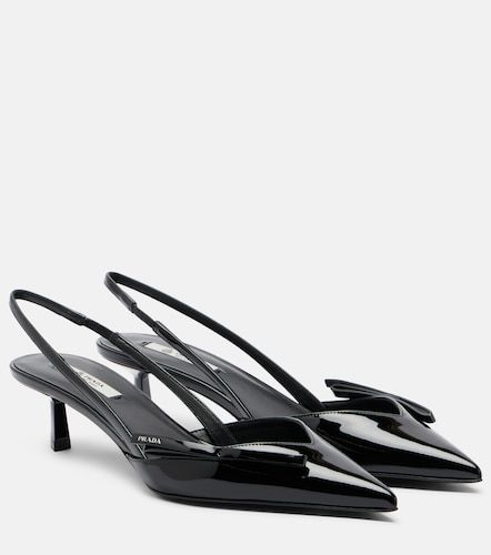 Escarpins slingback en cuir verni - Prada - Modalova
