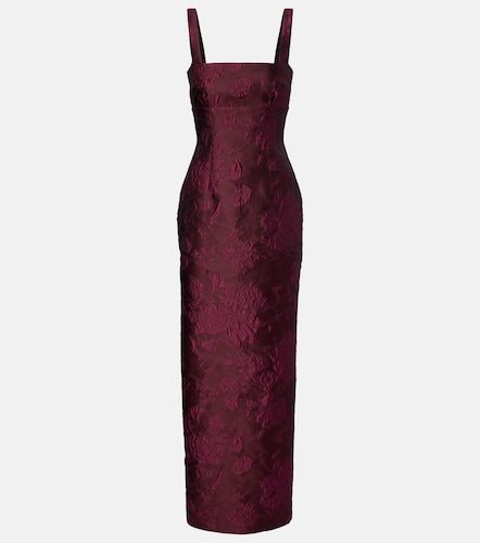 Robe longue Micheline à fleurs - Emilia Wickstead - Modalova