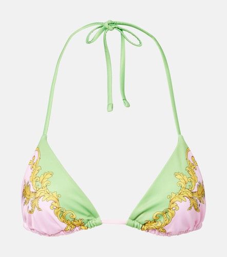 Versace Haut de bikini à imprimé - Versace - Modalova