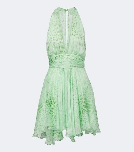 Robe en soie à imprimé - Roberto Cavalli - Modalova