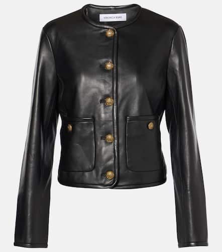 Veste raccourcie Andrea en cuir - Veronica Beard - Modalova