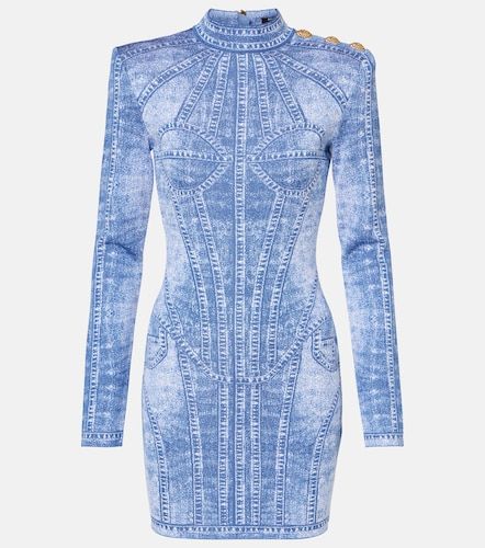 Robe Trompe l"œil en jacquard - Balmain - Modalova