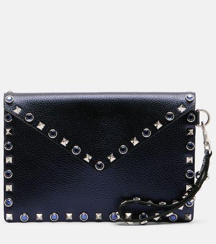 Pochette Rockstud Medium en cuir - Valentino Garavani - Modalova