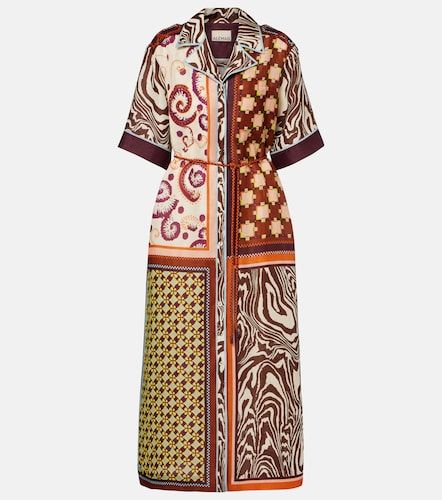 Alémais Robe chemise Wilson imprimée en lin et soie - Alemais - Modalova