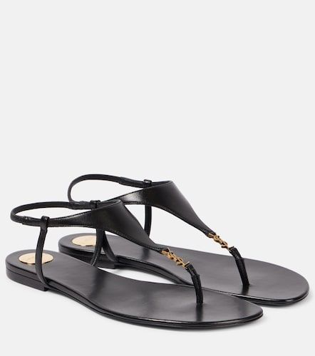 Tongs Cassandra en cuir - Saint Laurent - Modalova