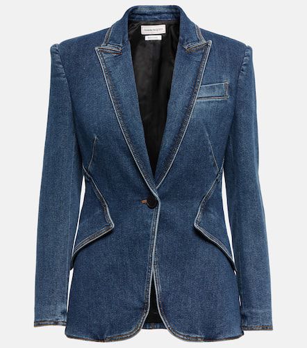 Alexander McQueen Blazer en jean - Alexander McQueen - Modalova