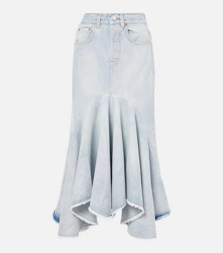 Vetements Jupe midi Godet en jean - Vetements - Modalova